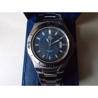 Часы Casio Edefis 10Bar нержавеющая сталь.Браслет на неширокое запястье.Доп.звеньев нет.