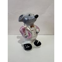 АУКЦИОН не с рубля без МПЦ. Фарфор. Статуэтка с позолотой "Крыса" (Мышь. МЫШОНОК.) ДФЗ