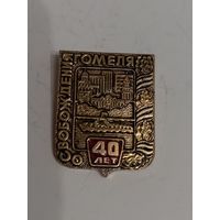 Значок освобождение Гомеля