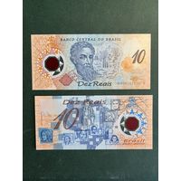 Бразилия 10 реалов 2000 года. Pedro A  Cabral. Тип P-248а. Состояние UNC
