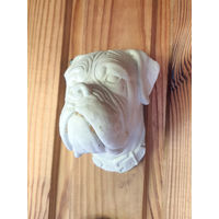 Лот С 1 РУБЛЯ, без МЦ! много лотов! Настенная декоративная фигурка собаки (английский бульдог)