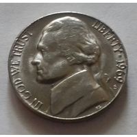 5 центов, США 1969 S