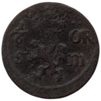 Королевство Швеция. 1/6 эре 1675. Король Карл XI Пфальц-Цвейбрюккен.