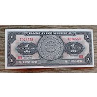 Werty71 Мексика 1 песо 1967 UNC банкнота Ацтекский календарь
