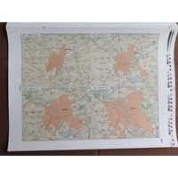 Двухсторонний типографский лист (страницы 289, 290, 291 и 292) из Национального атласа Беларуси 2002 года одним лотом, имеются в наличии другие листы, см. описание лота (3895)