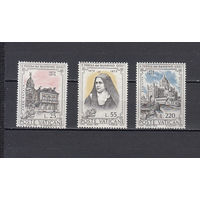 Архитектура. Ватикан. 1973. 3 марки. Michel N 618-620 (0,9 е)