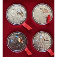 Комплект серебряных памятных монет серия "Три Мушкетера"