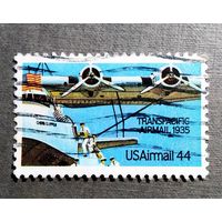 Марка США 1985 год 50-летие первого транстихоокеанского рейса