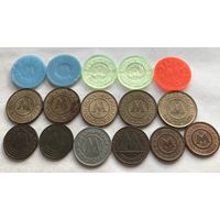 Жетоны метро - Киев, Москва, Санкт-Петербург, Тбилиси, Новосибирск, Харьков - 16 штук