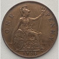 Великобритания 1 пенни 1936 г.