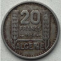 Алжир 20 франков 1956 г.