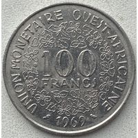 Западная Африка 100 франков 1969 г.