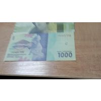 1000 рупий Индонезии 2016 года с рубля **424756