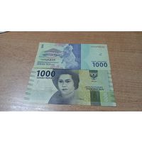 1000 рупий Индонезии 2016 года с рубля **424756
