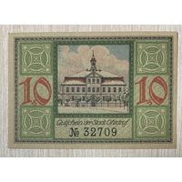 Нотгельд Ордруф, 10 пфеннигов, 1921 год Веймарская республика.