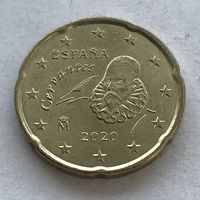 Испания 20 евроцентов 2020 - UNC!