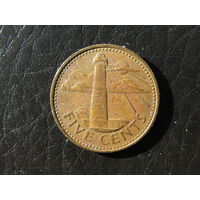 Барбадос. 5 центов. 2000. С 20 копеек. Распродажа коллекции. Смотрите другие лоты.