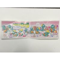 Вкладыш ретро киндер Динозавры строители (Drolly Dinos) 1994