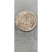 Кипр 5 цент 1988