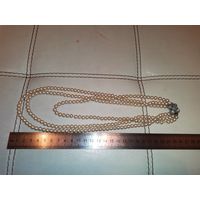 Трёхрядные бусы, времён ЧССР, с интересной застёжкой.