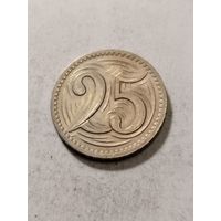 Чехословакия 25 геллер 1933