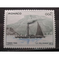 Монако, 1960. Колесный пароход "Пальмария" 19 в.**