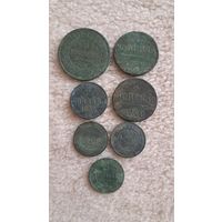 Лот  медных монет РИ.