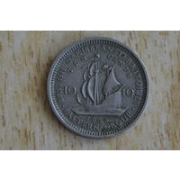 Карибы 10 центов 1965 с 1 руб