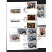 КПД Советская живопись СССР 1975 год 6 конвертов