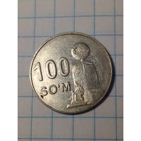100 сум Узбекистан 2018 год