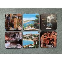 Набор 6 штук Подставки Бирдекель / пиво и напитки / Порто-Кристо Майорка