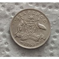 Австралия 6 пенсов 1962