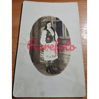 1930-е Открыточный формат белорусское полесье национальный костюм Пинщина