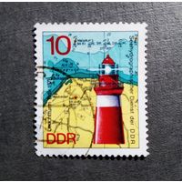 Марка ГДР 1974 год Маяк
