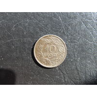 Польша. 10 грош, 1923. С 20 копеек. Распродажа коллекции. Смотрите другие лоты.