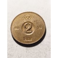 Швеция 2 оре 1969