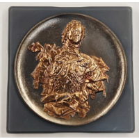 Медаль настольная Пётр I Эрмитаж Ленинград СССР в оригинальной коробке