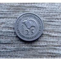 Werty71 Кипр 25 милей милс центов 1955