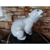 Белый Мишка,ЛФЗ, фарфор, СССР,не частый экземпляр в Сохране