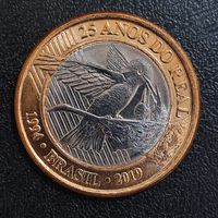Бразилия 1 реал 2019 г. 25 лет введения реала