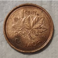 Канада 1 цент, 1999 Без отметки монетного двора (14-5-13)