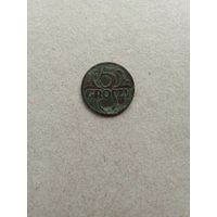 Польша 5 грошей 1928 г. (*). Не плохие!!!