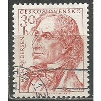 Чехословакия. Х.К.Андерсен. Датский писатель. 1955г. Mi#941.