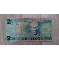 Литва 2 лита 1993 г. Серия DAD