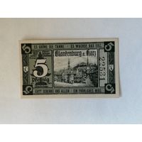 Германия, нотгельды, 5 пфеннигов 1915 год, на предъявителя, город Бланкенбург