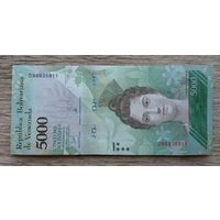 Werty71 Венесуэла 5000 боливаров 2017 UNC банкнота