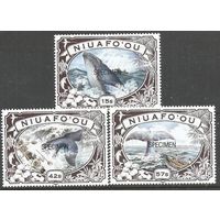 Ниуафооу. Киты. 1990г. Mi#179-81.