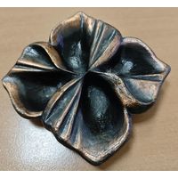 Пепельница. Лилия. СССР. Медь