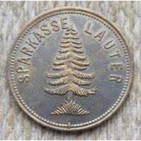 Германия 50 пфеннигов 1914-1924 гг. SPARKASSE LAUTER. Монеты чрезвычайных ситуаций. Официальные монеты дополнительного выпуска. Чеканка, Надчеканка Нотгельд. Предложи свою цену или обмен!