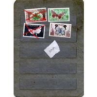 МАДАГАСКАР ,  ,бабочки   4м    по 60 коп шт